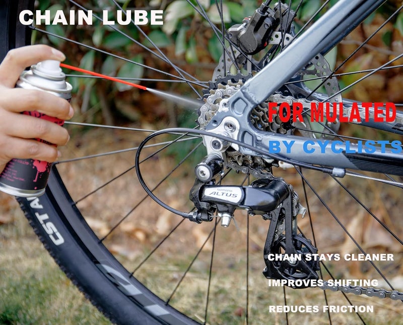 CHEPARK Cleaning Kit-Bike Wash & Drivetrain Essentials Kit with bike clean,Bicycle Degreaser,dry Lubricant,Cleaning Brush Tool-Bike Maintenance for Mountain Road Gravel Bikes - Image 5